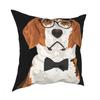 Hipster Beagle Dog For Beagle Dog Parents Throw Pillow Cover Throw Pillow Funny Cushion Covers