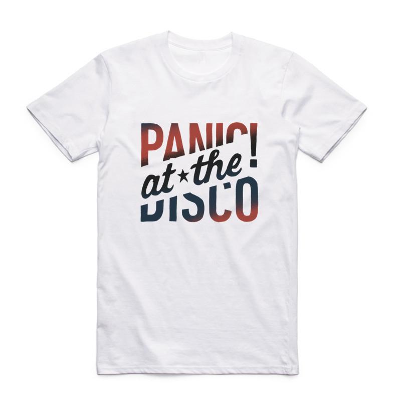 2019 Men Print Music Band Panic At The Disco Fashion T Shirt O-Neck Short Sleeve Summer Casual Hipster Polyester T-shirt HCP984