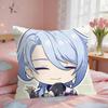 Kamisato Ayato Cute Genshin Cushion Cover Square Short Plush Pillow Case Living Room Sofa Home Decor Funda X