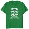 Retro I Have Two Titles Dad And Grandpa T Shirt French Texts Papa And Papy Gift Clothing 100% Cotton Soft Tee Tops EU Size