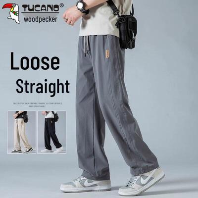 Tucano Herren Locker Gerade Freizeit Hose