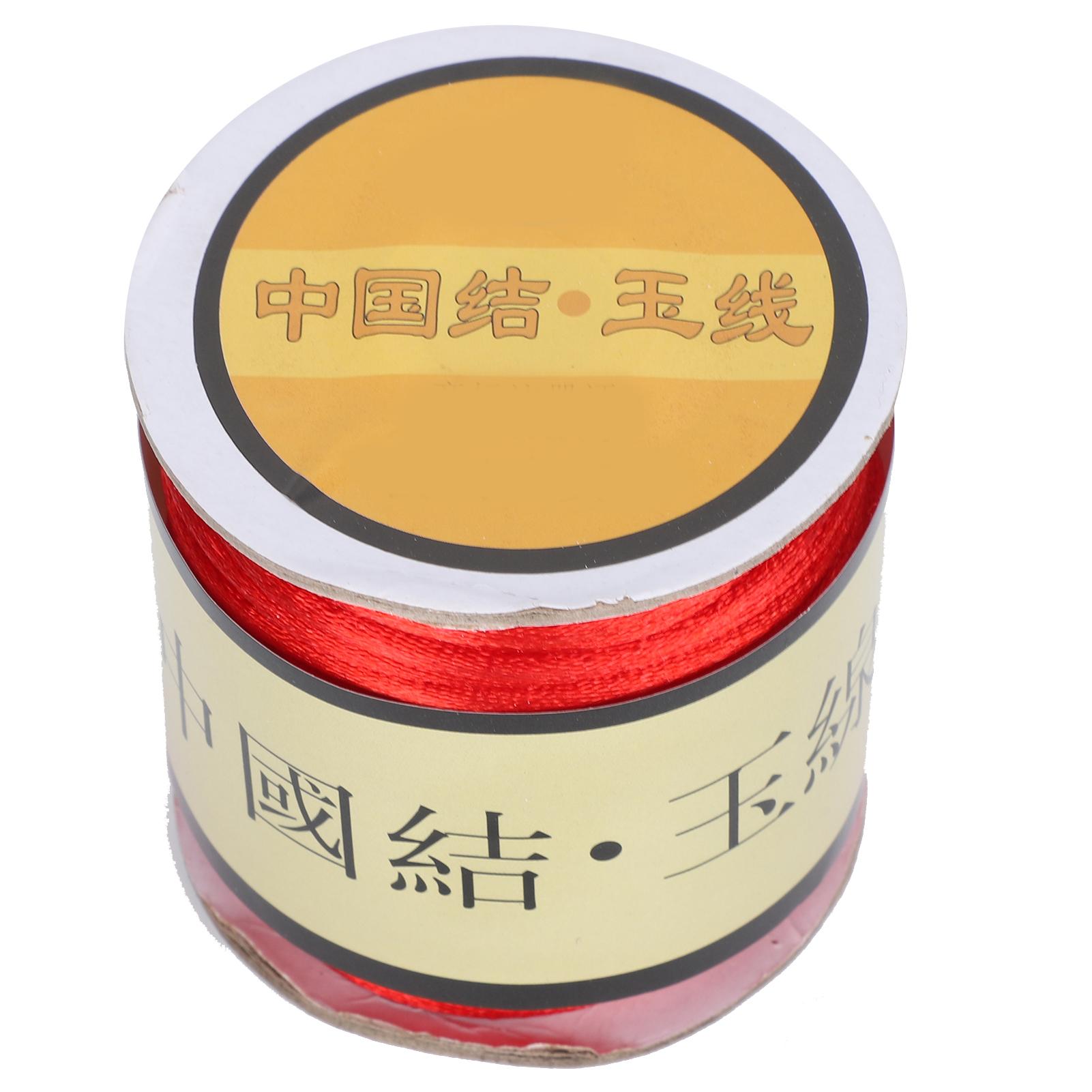 

Проволока для плетения китайских узлов Ручное вязание Полиамидный шнур Нить для изготовления ювелирных изделий БраслетовКрасный