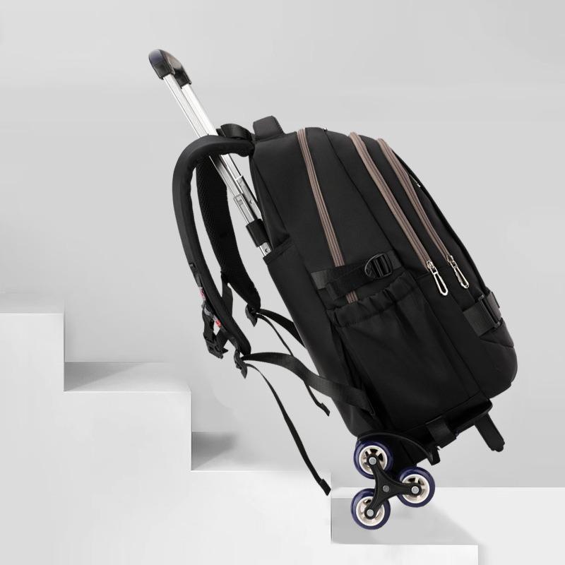 School Bag Roller Student Backpack 6 Wheels ZRY5203