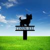 Personalized Yorkshire Terrier Metal Yard Stake for Dog Lovers