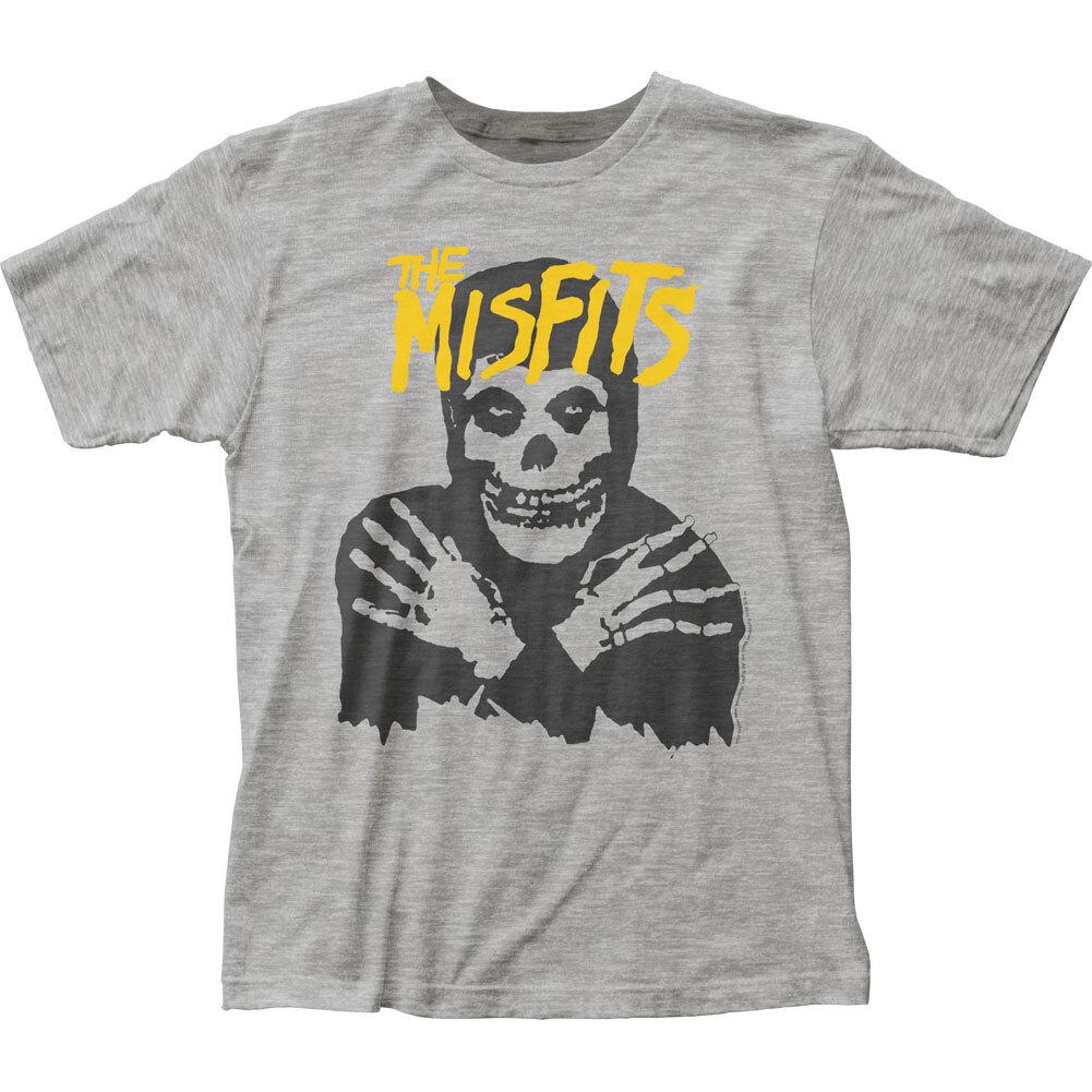 26 Misfits Classic Skull T Shirt Mens Licensed Rock N Roll Music Retro Sport Grey Unisex T-Shirt L