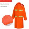 Rainproof Long Reflective Raincoat Adult Breathable Sanitation Property Security Duty Labor Protection Trench Coat Full Body Raincoat