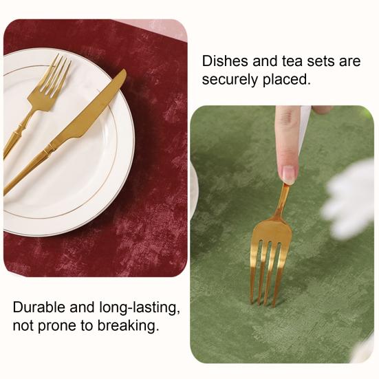 Reusable Placemats Heat Resistant Non-Slip Table Mats Wear-Resistant Stain-Proof Insulating Mats for Home Kitchen Dining Anti-Scalding Pads