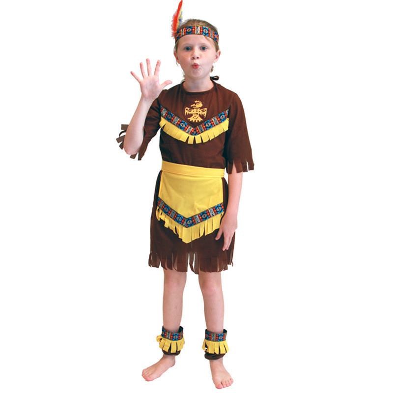 

Colorful Polyester Native American Costume For Kids Perfect For Halloween And Cosplay Events IN50001,XL