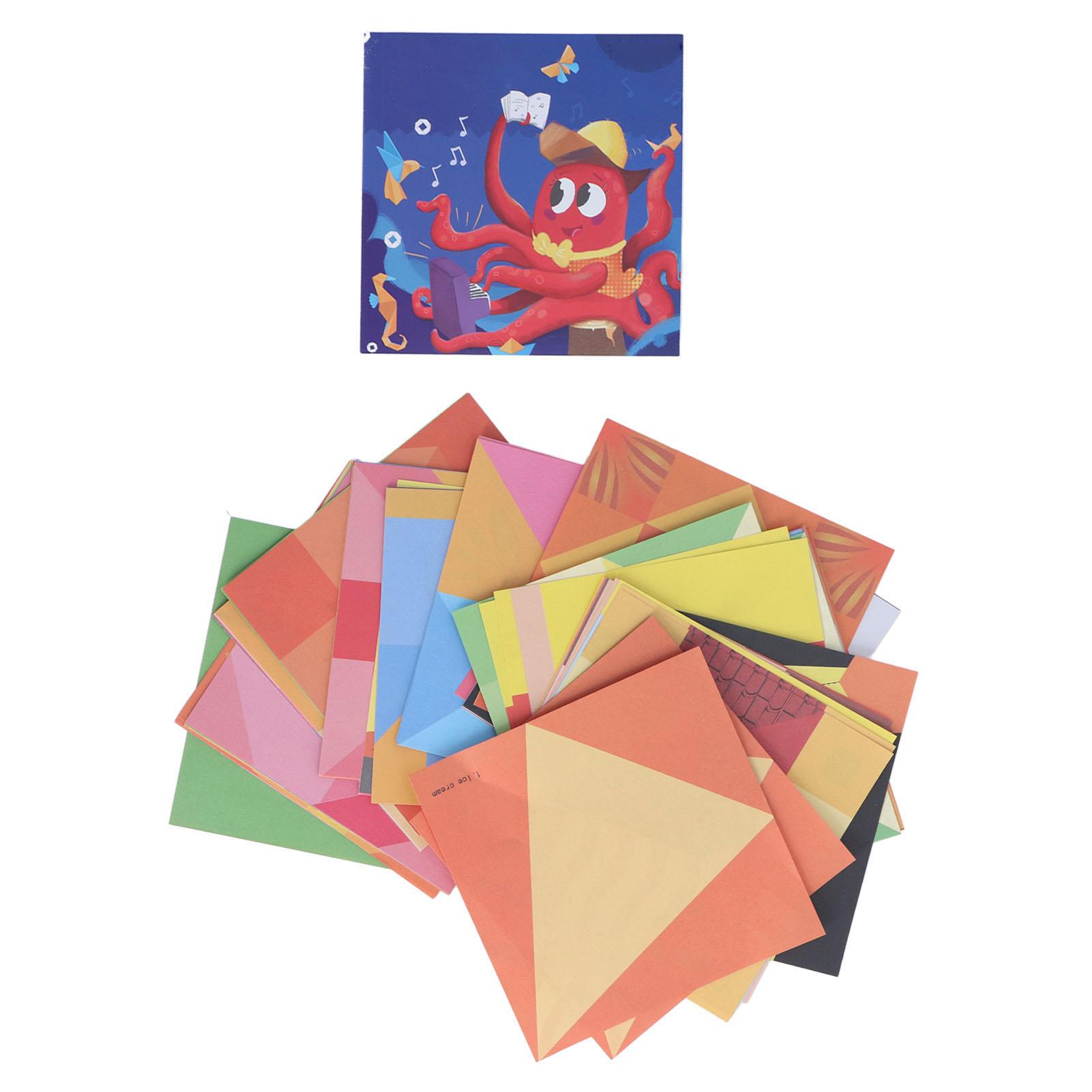 

108 Sheets Origami Paper Vivid Realistic Three Dimensional Kids Puzzle Full Color Origami Paper Hand Made DIY Toy Gift