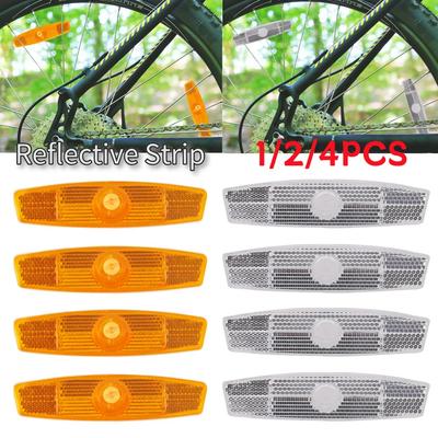 1-4PCS Fish Shaped Bike Safety Spoke Reflector MTB Road Bike Warning Reflective Clip Lights Cycling Accessories