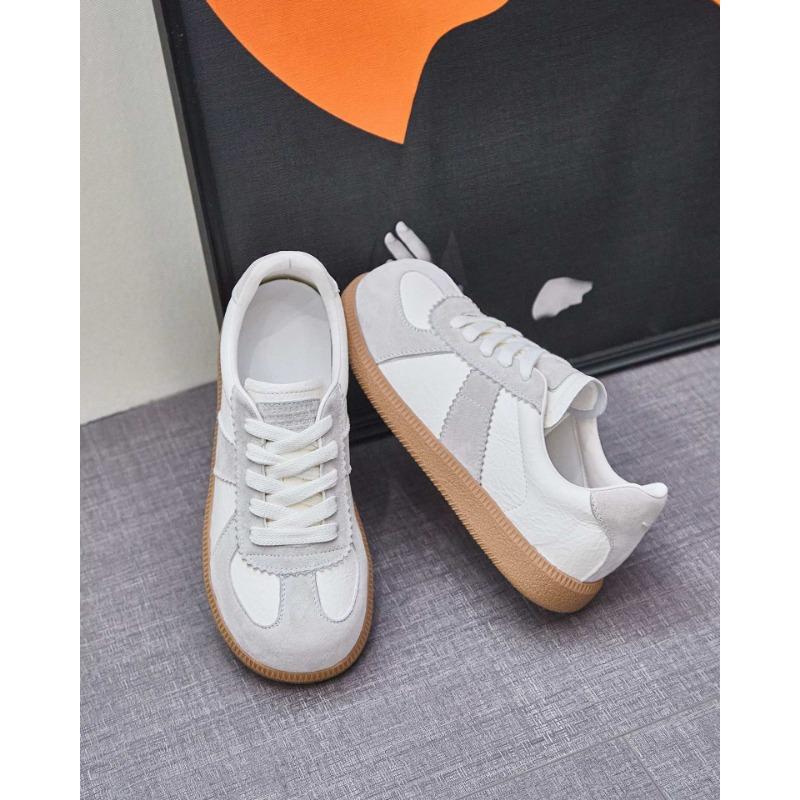 Leather soft sole spring new fashion versatile casual sports board shoes women's bread shoes tide