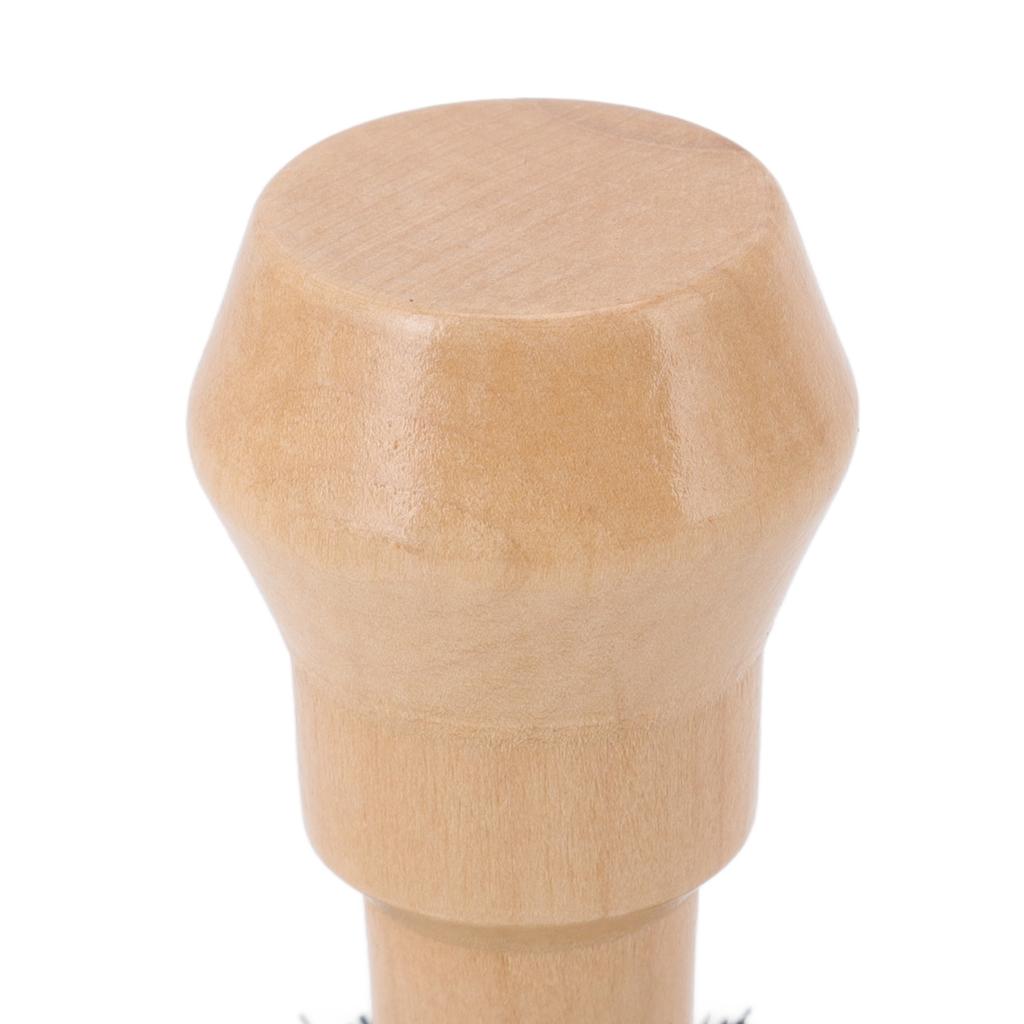 Portafilter Cleaning Brush Professional Portable Coffee Tamper Cleaning Brush with Wooden Handle for Kitchen Tool