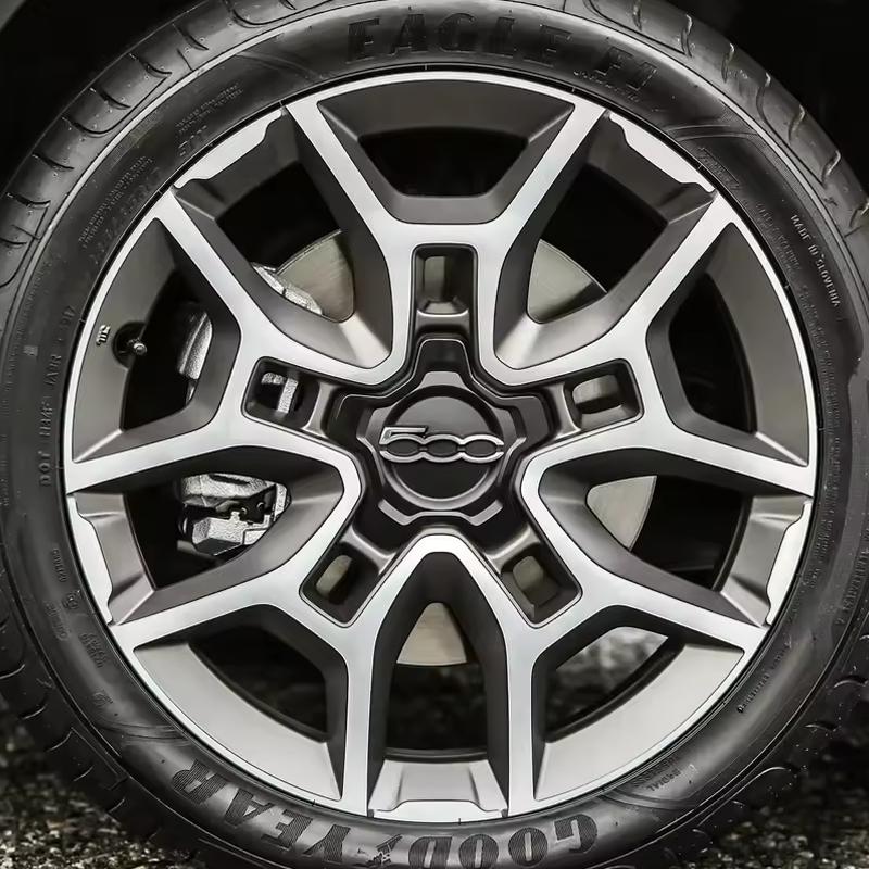 1/2/4 Pezzi Copricerchio Argento da 16 pollici con Anello per Cerchi Fiat 500x Set Tappi Centrali Mozzo Tappo Coprimozzo Ruota Sostituzione 735626312