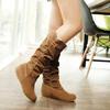 Factory Large Size Women's Boots 35-43 Frosted Lace Tall Boots Long Year