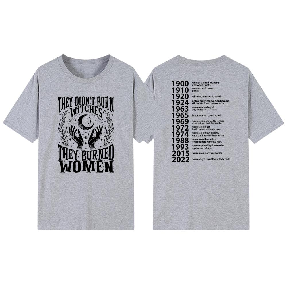 Nu au ars vrăjitoare, au ars femei tricou vrăjitoare feministă tricou mânecă scurtă grafică tricouri drepturile femeilor tricou topuri