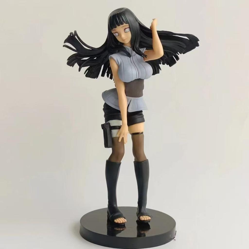 Naruto Shippuden HinataHinata Anime Figure 28cm Movable Combat Pose PVC Limited Collectible Model Doll Toy Gift for Anime Fans