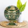 Retro Ashtray WLid Globe Eagle Green Zinc Alloy Smoking Accessories Decorative Ornament