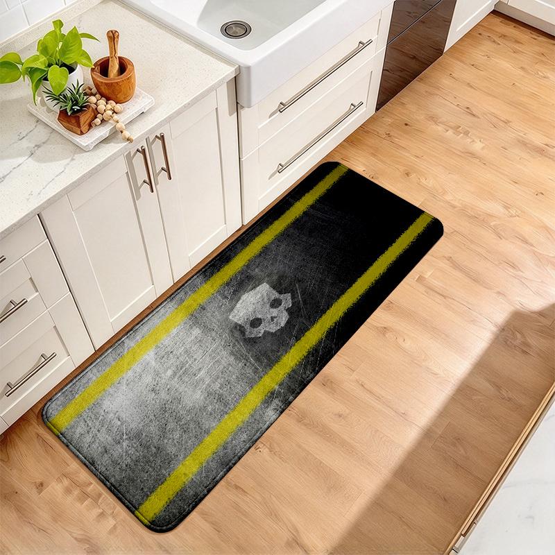 Helldivers Flannel Kitchen Mat Christmas Soft Area Rug Non Slip Floor Carpet Home Decoration