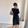 Robe tricotée ample à col semi-haut pour femme Automne/Hiver 2025
