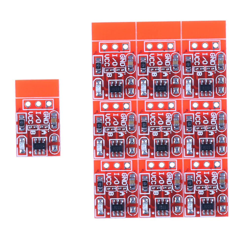 

10Pcs Ttp223 Ємнісний сенсорний перемикач Кнопковий модуль самоблокування