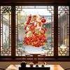 Reusable PVC Window Stickers 2027 Zodiac Sheep Decal Vietnamese Happy New Year Static Sticker Double Sided Glass Decorations Removable Lunar Sticker