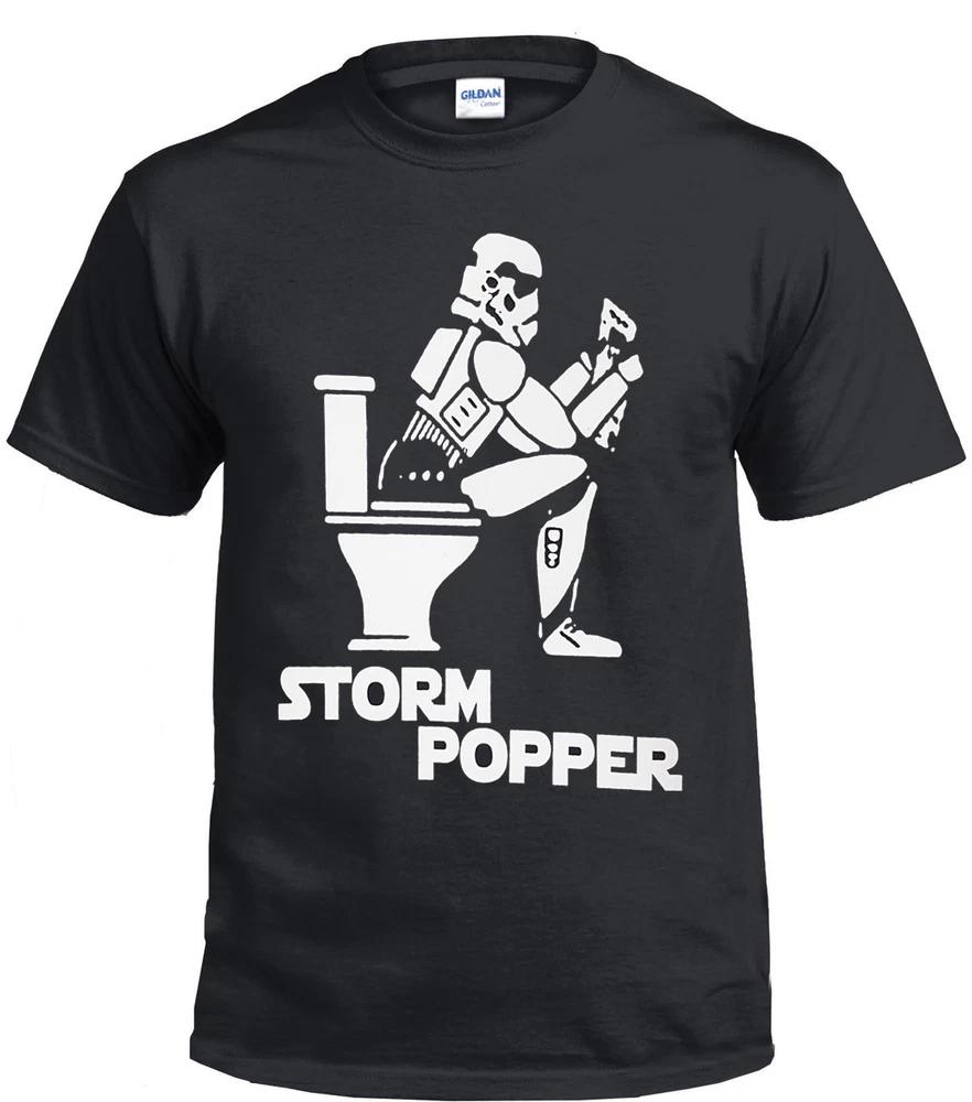 Storm Pooper Unisexs Funny TShirt Storm Trooper Star Wars Darth Vader Jedi Yoda 2XL