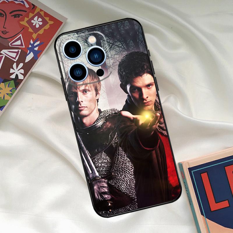 TV Series Merlin Phone Case For iPhone 16 15 11 12 13 14 Pro Max Mini X XR XS Max Plus Cover Shell