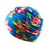 Printed Fabric Oversized Swimming Cap Breathable Bathing Cap Hot Spring Swimming Cap  Bathe
