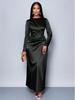 2025 Elegant Light Satin Evening Dress - European & American Style