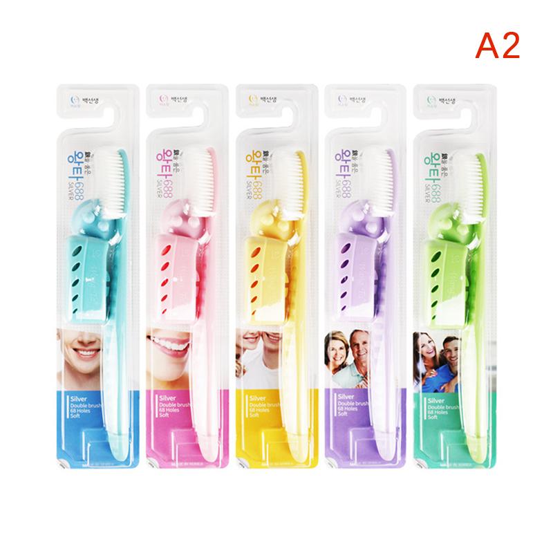 1ks zubní kartáček s velkou hlavou zubní kartáček pro dospělé manuální zubní kartáček ústní čištění