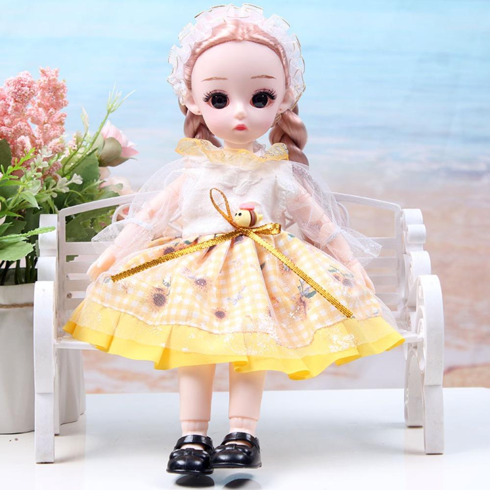 Dress Up 30cm Anime Bjd Doll Spherical Joint 30cm Articulated Toys 1/6 Bjd Dolls  Kids Toy