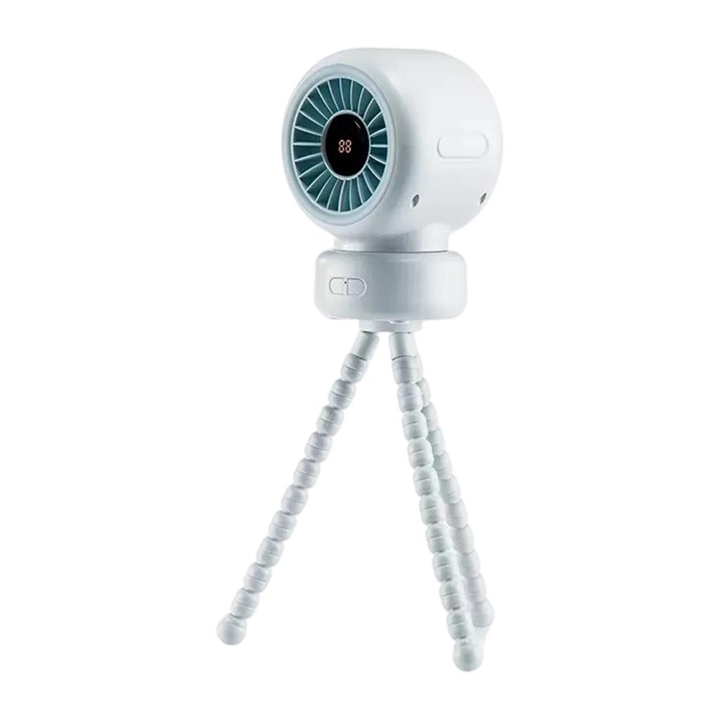 Portable Baby Stroller Fan with Flexible Tripod Stand USB Rechargeable Mini Fan for Travel Outdoor Use Adjustable Speed Settings