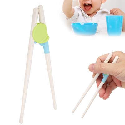 1 Pair Children S Training Chopsticks Flat Rounded Head Reusable Learning Chopstick Helper