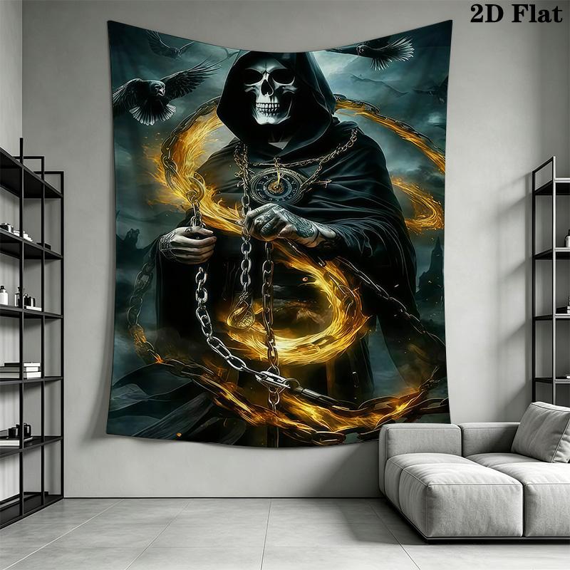Dark Fantasy Reaper Tapestry Tapestry Wallmounted Fashion Print Soft Wall Decoration Wall Covering Decoration