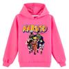 Japanese Anime Naruto Sweatshirt Casual Boys Girls Cotton Hoodies Cool Cartoon Hooded Sweatshirt Tops Kids Pullover Sportswear Tops