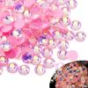 Glass Flat Bottom Luminous Diamond Diy Nail Drill Nail Decoration Fluorescent Drill Mobile Phone Case Decorative Rhinestone