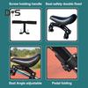 1 Set Kids Bike Seat Front Mounted Bike Seat Handlebar Foot Pedal Detachable Toddler Child Road Mountain Bicycle Front Seat Bike Accessories