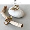 Used PHILIPPE AUDIBERT/gold twist loop earrings