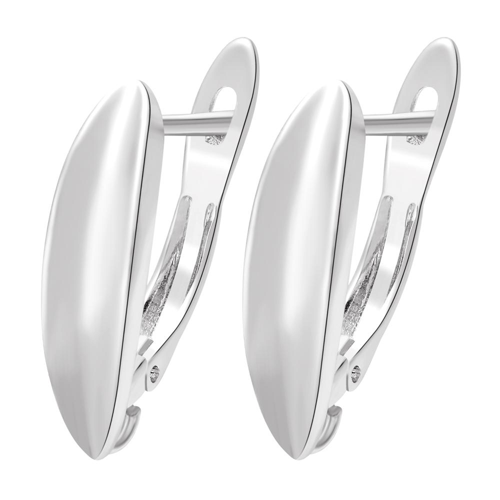 Juya Women Earrings Accessories 4 8Pcs/Lot Gold Silver Plated Shvenzy Ear Wire Fixture Fastener Bale DIY Earring Hooks Clasp