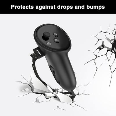 Controller-Griffabdeckung, verstellbarer Anti-Verlust-Gurt, kompatibel mit Quest 3-Zubehör