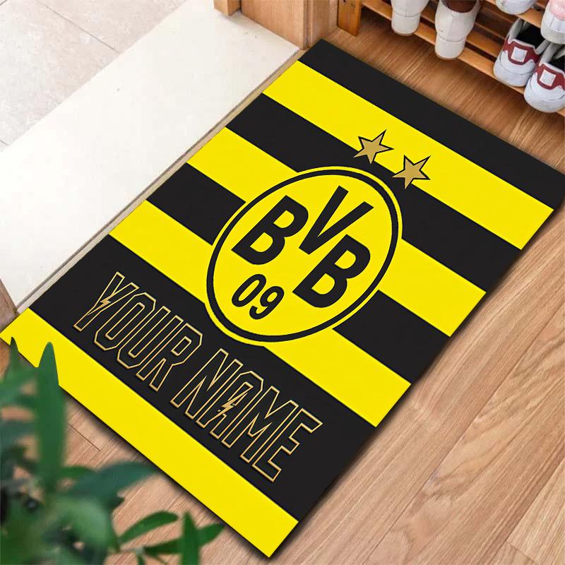 Bvb Custom Name Carpet Rug For Living Room Bedroom Home Sofa Decoration,Kids Play Non-slip Floor Mat