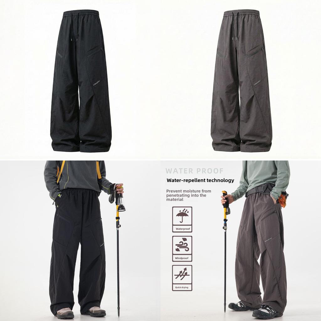 Pantaloni Cargo Impermeabili da Esterno per Uomo con Tessuto Elastico per Escursionismo e Viaggio