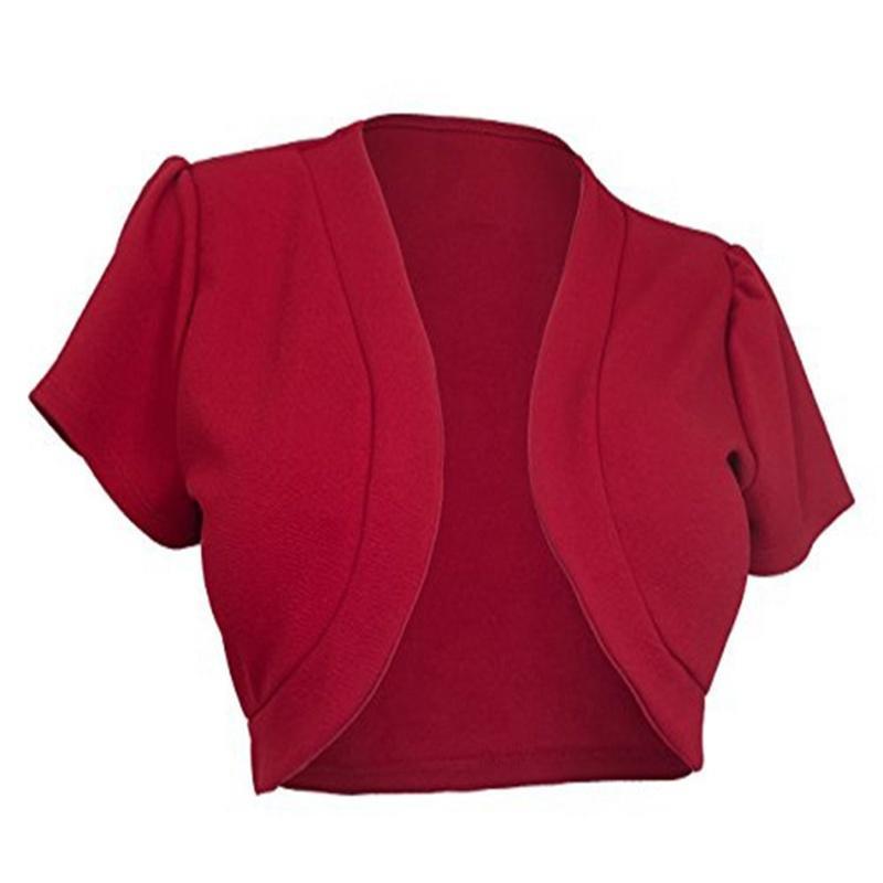 

Женские модные укороченные топы-болеро в стиле кадиган с короткими рукавами и накидками