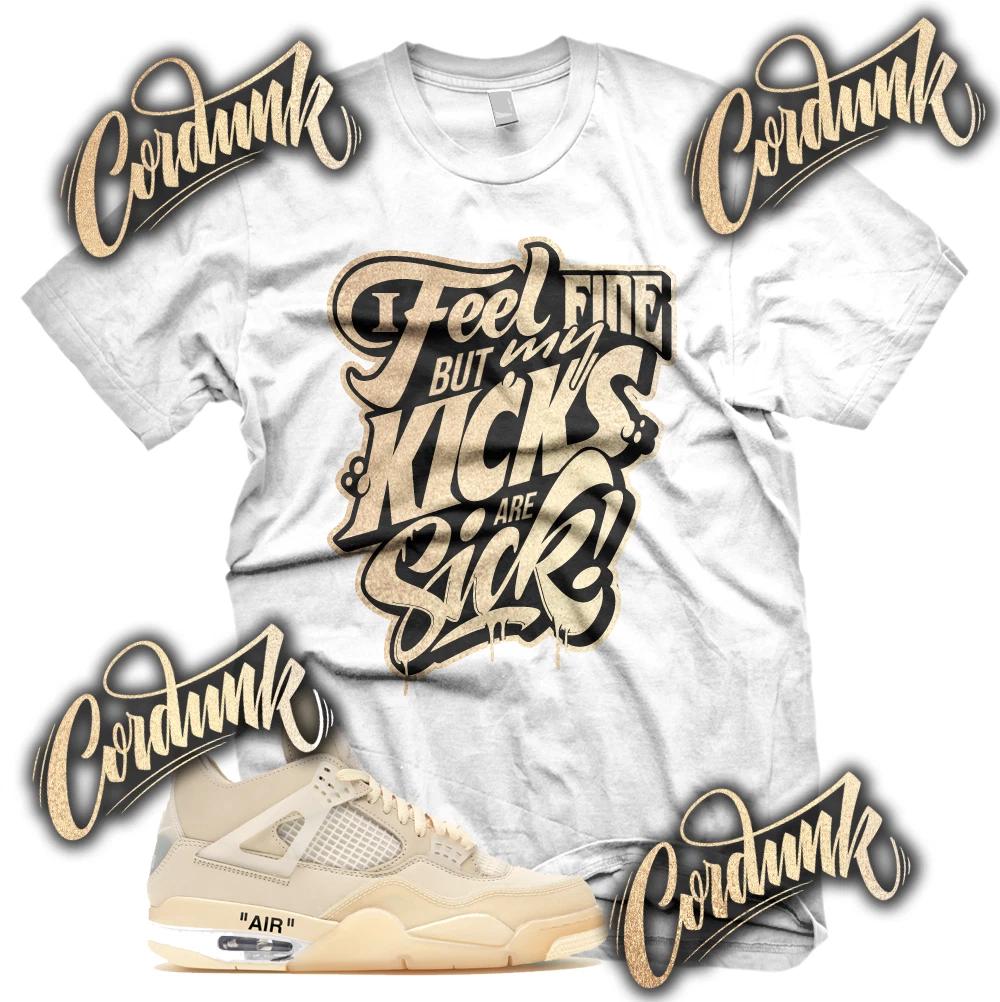 New White SICK KICKS Sneaker T Shirt for J1 4 OFF Shirt 2XL
