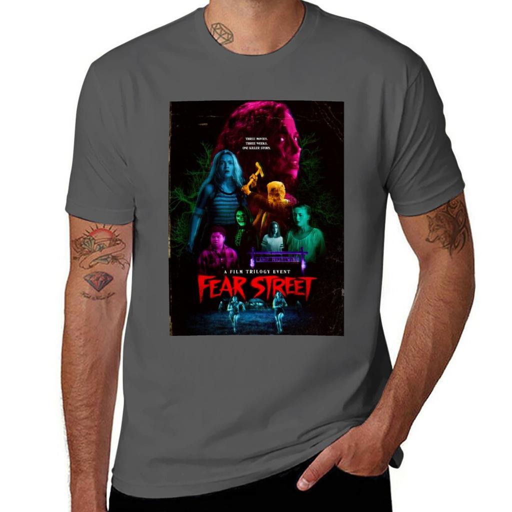 Fear street TShirt plain Short sleeve tee oversizeds men clothings