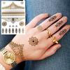 Golden Turtle Anchor Temporary Tattoo For Women Adult Realistic Compass Flower Fake Tattoo Sticker Washable Body Art Tatoo Decal