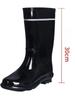 Round Toe Farming Male Shoes Non Slip Mid Calf Wellies Gumboots Galoshes for City Wear-resistant Cheap Mud Gum Men's Rain Boots