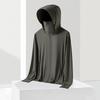 Ice silk sunscreen clothing women's upf10 + removable brim cool UV protection outdoor men's thin sunscreen clothing