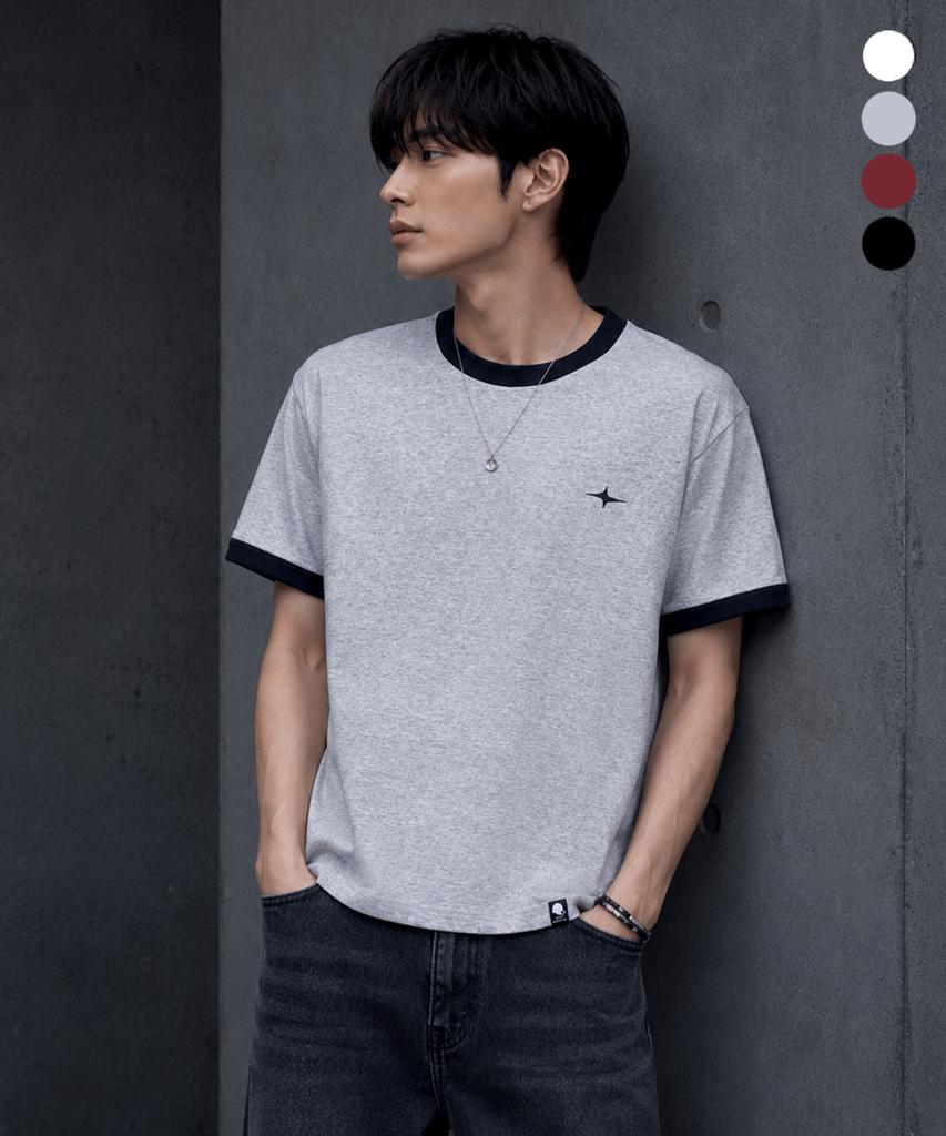 GHOST REPUBLIC Crop Ringer Short Sleeve T-Shirt 4 Colors Gt-394