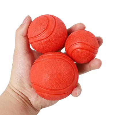 Giocattolo per Cani Palla di Gomma Palla Resistente ai Morsi Giocattolo per Cani Cucciolo Teddy Pitbull Colore Rosso Palla Solida S-L Forniture per Animali Domestici